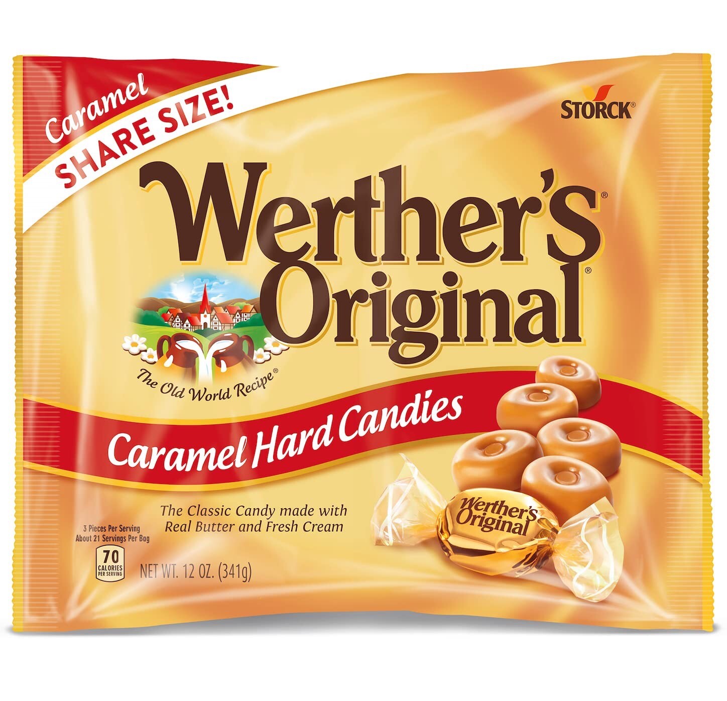 Werther's Original CLassic Hard Caramel Candy, 12 Oz Bag Share Size