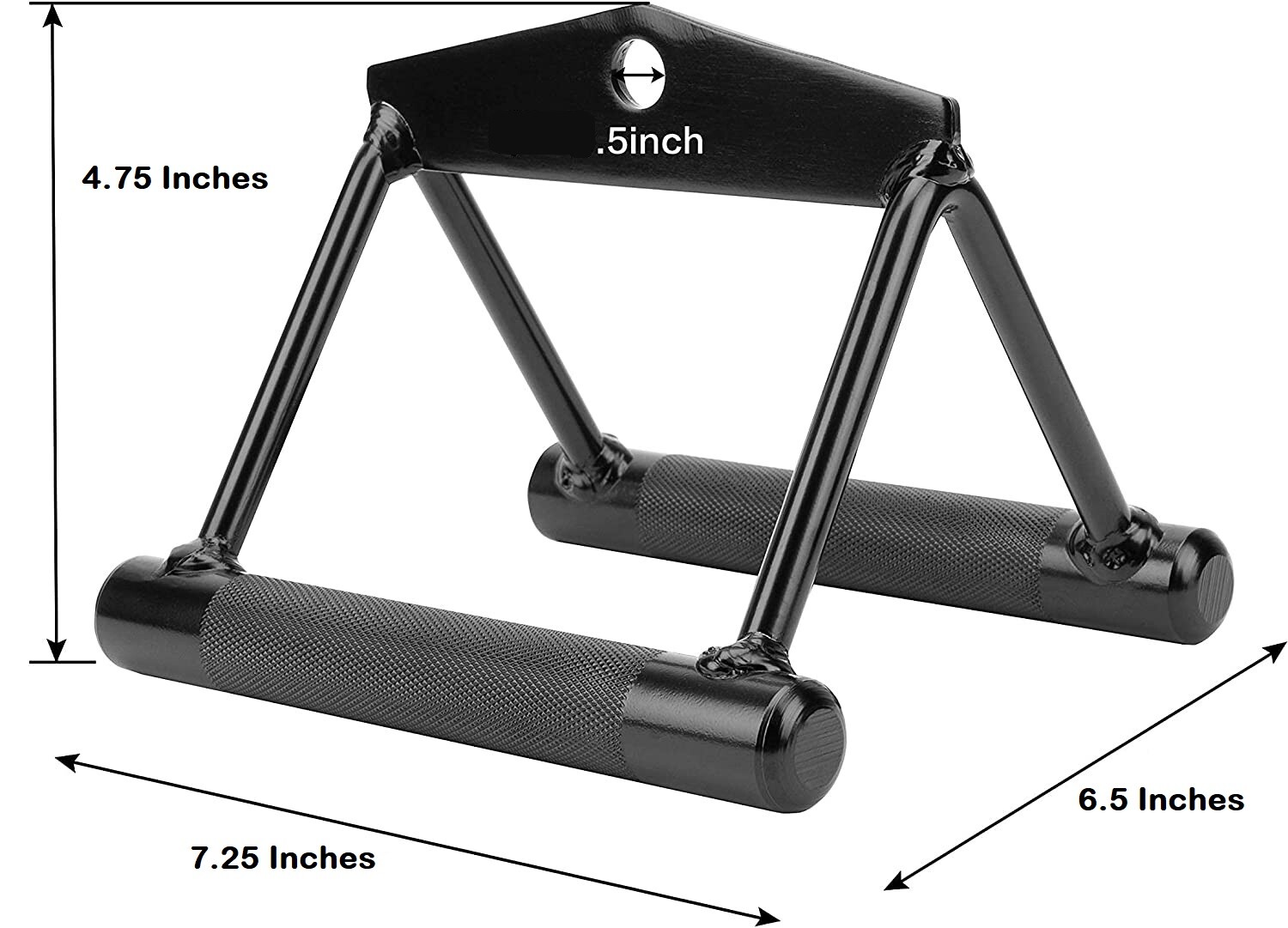 V Bar Machine Cable Attachment For Seated Rows Handles Gym Exercise Pull Downs