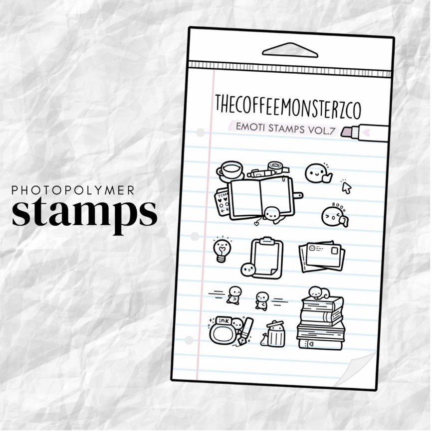 THECOFFEEMONSTERZCO TCMC Emoti Stamps Vol. 7
