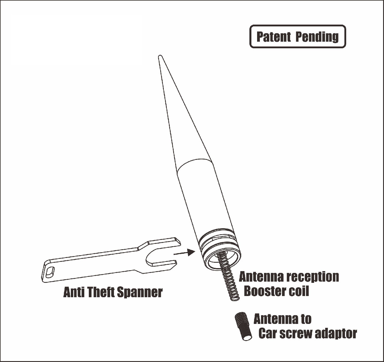 VMS 5.5" BRASS BULLET ANTENNA FOR 14-16 HARLEY DAVIDSON STREET GLIDE W/ TOUR-PAK