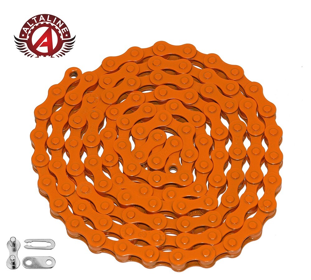LODO ORANGE SINGLE SPEED BICYCLE CHAIN VINTAGE SCHWINN STINGRAY CRUISER BMX BIKE