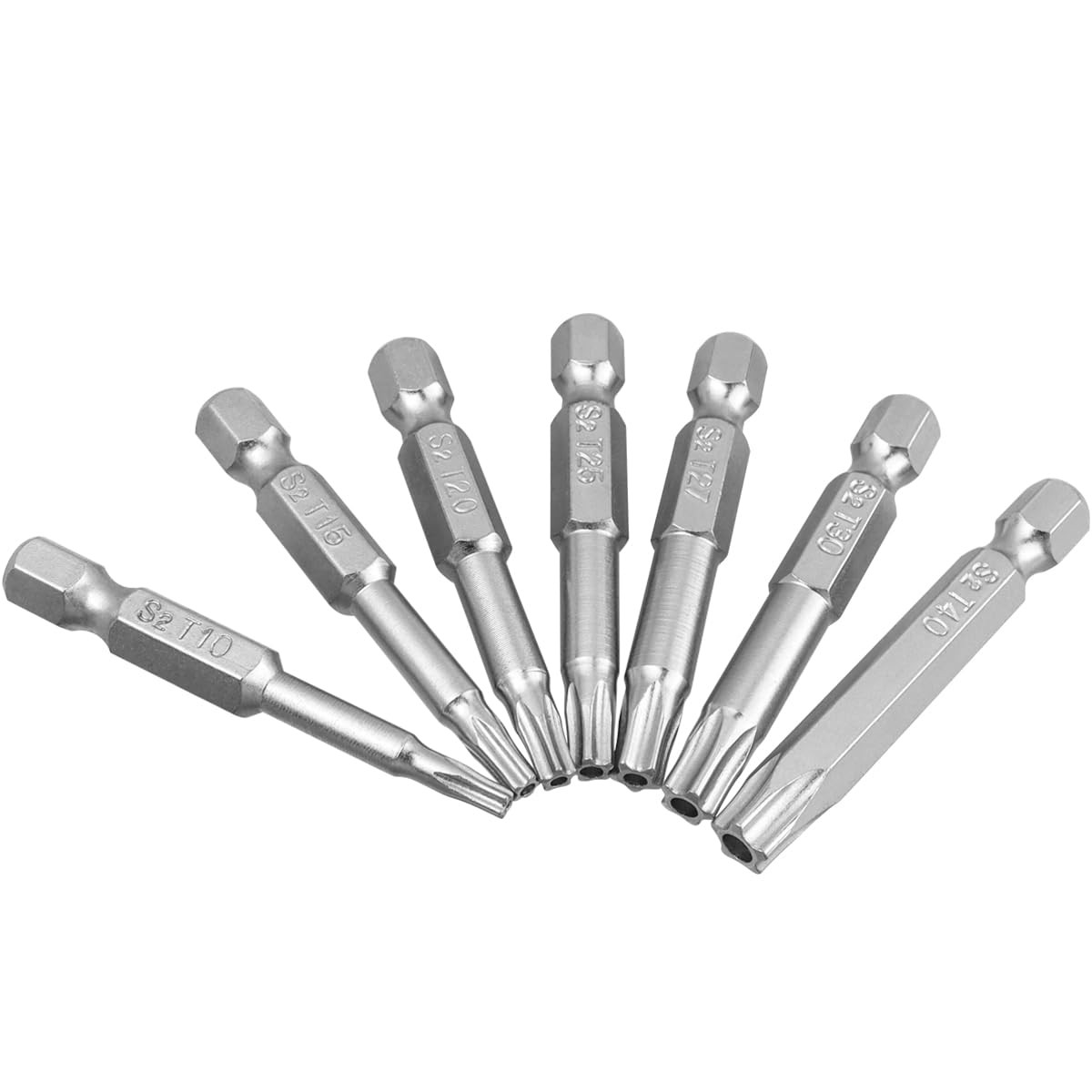 14Pcs 5 Point Torx Security Bits Magnetic 5 Point Star Tamper Proof Bit Set 1/4"
