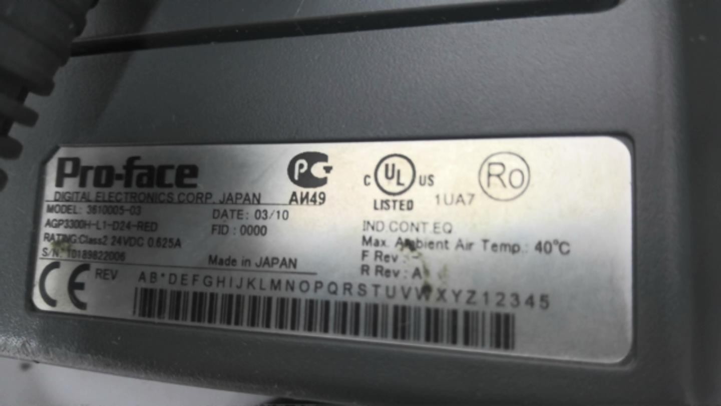 Schneider 3610005-03 Proface Didital Electronic 24VDC