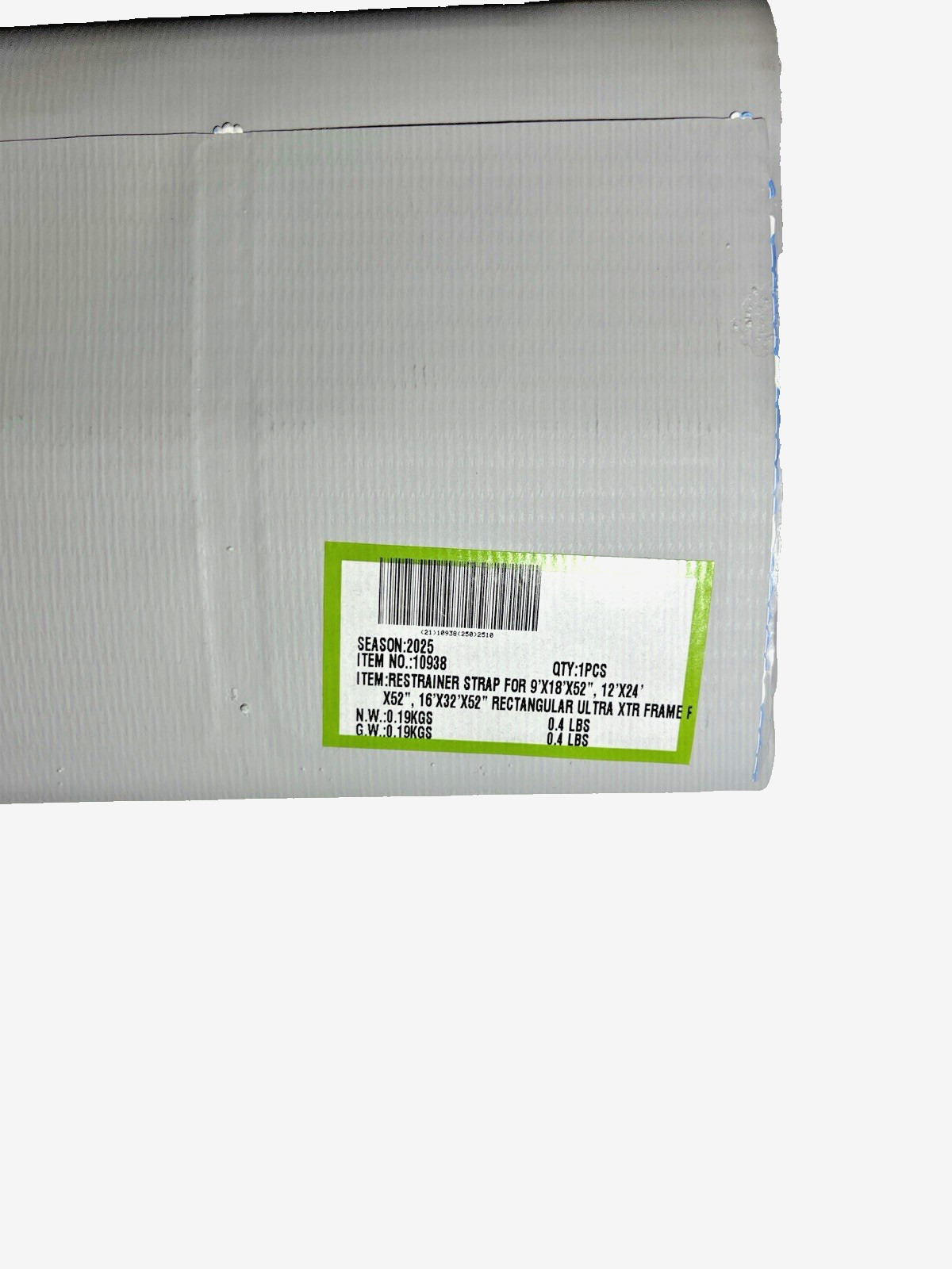 INTEX Restrainer Strap for Rectangular Ultra Xtr Frame Pool 10938 NEW