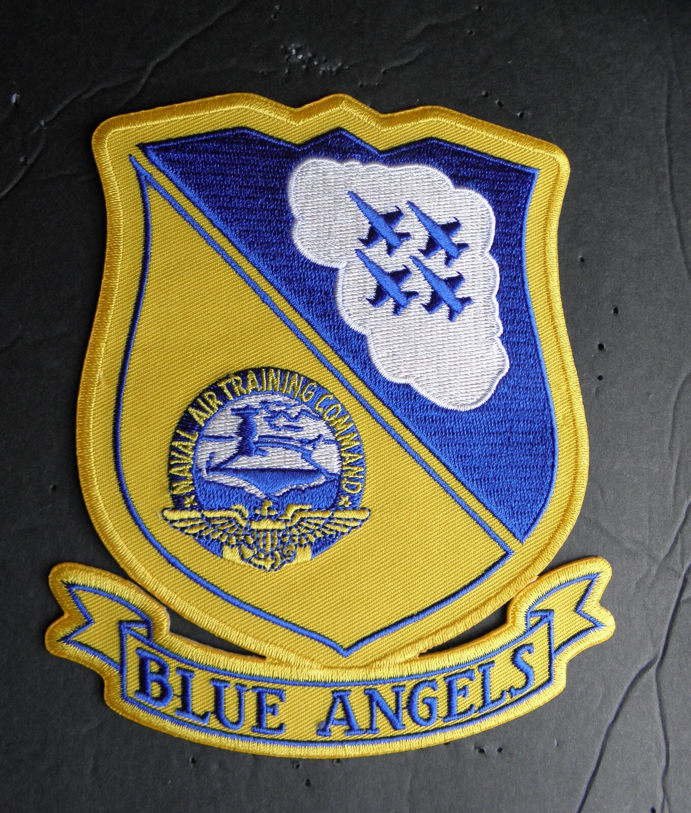 BLUE ANGELS NAVAL AIR TRAINING COMMAND NAVY USN EMBROIDERED PATCH 4.75 x 5.5