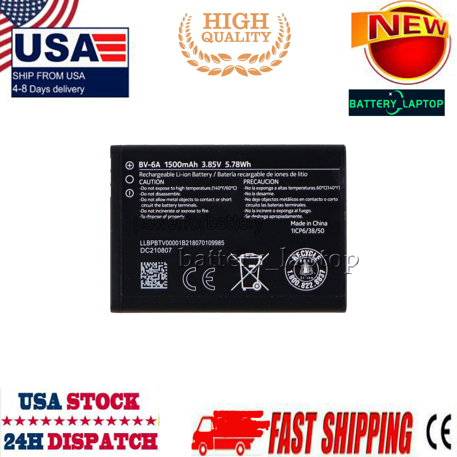 Battery for Nokia 8110 4G TA-1048 TA-1059 2720V flip TA-1295