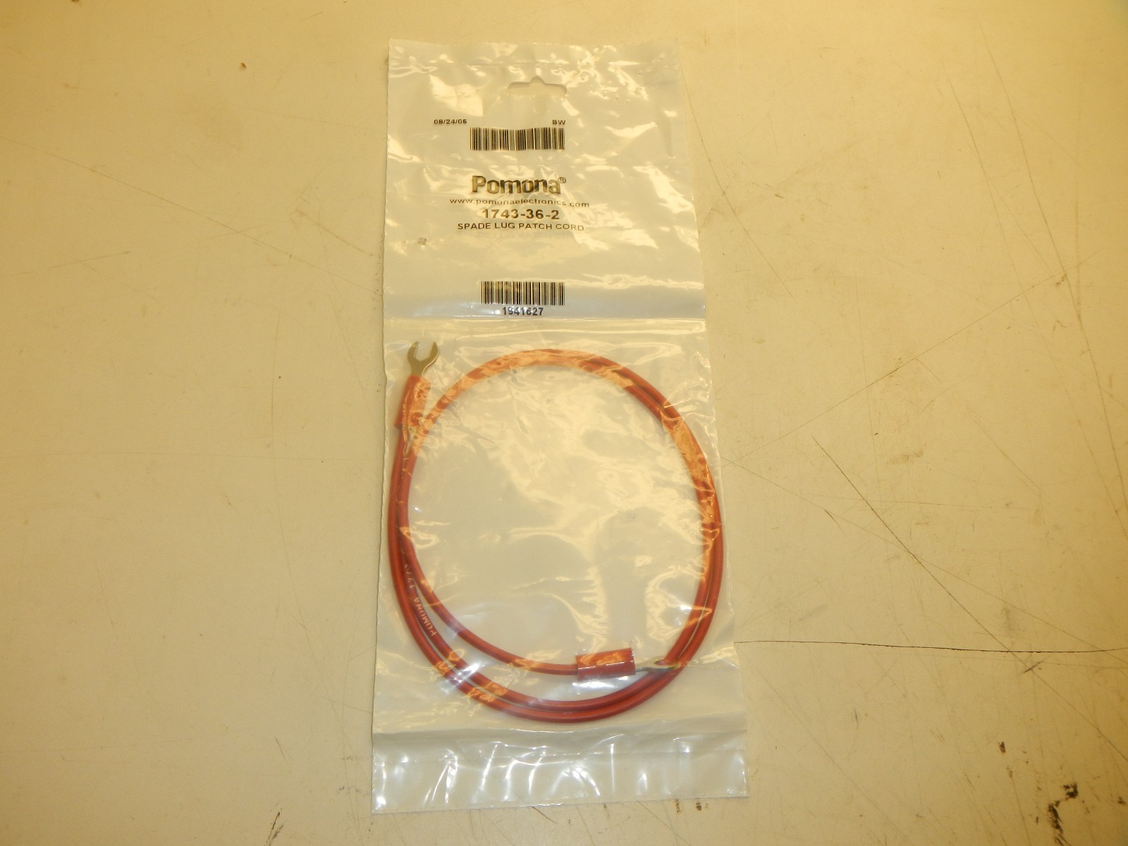 NEW Ponoma Spade Lug Patch Cord 1743-36-2