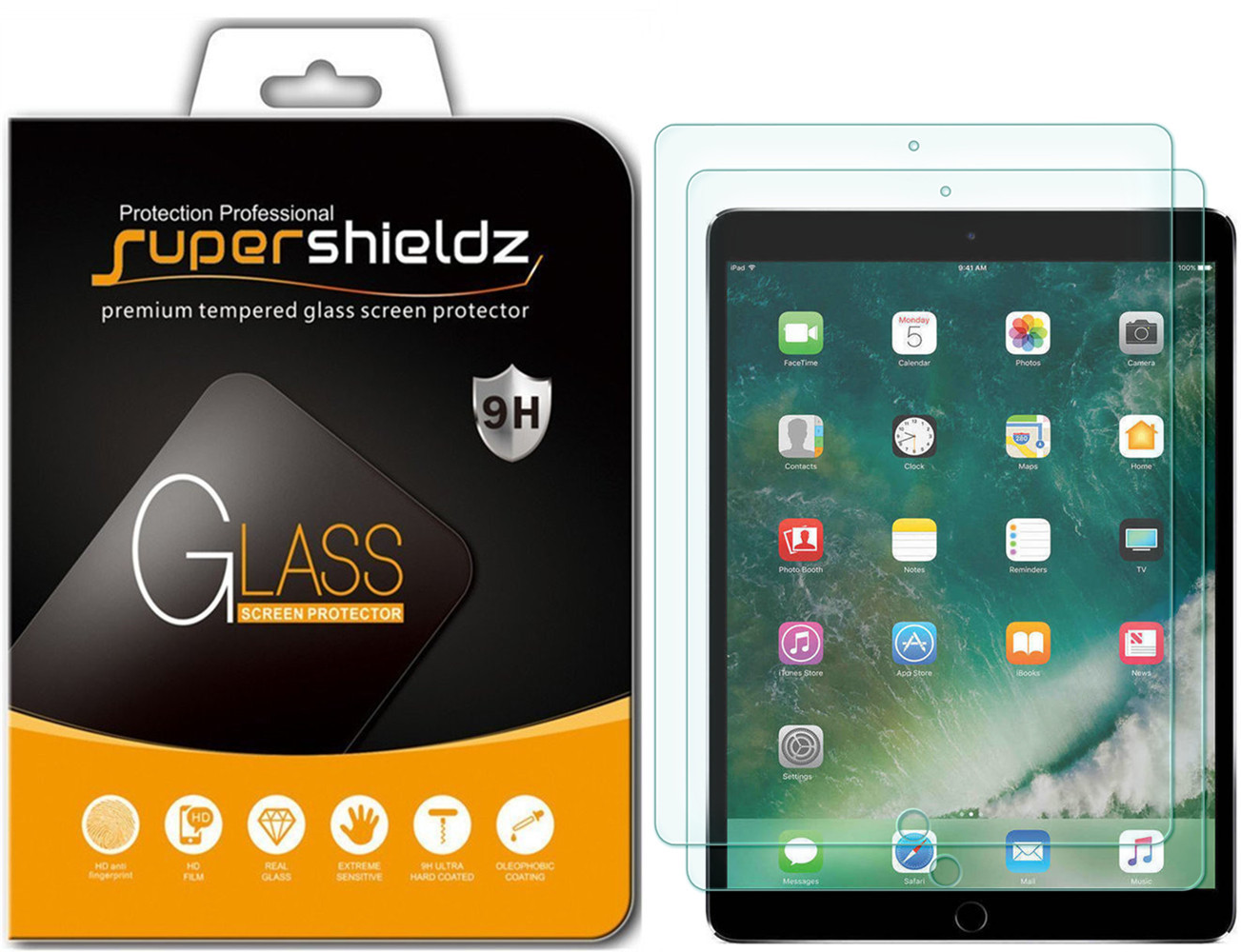 2x Supershieldz Tempered Glass Screen Protector for iPad Pro 12.9" (2015-2017)