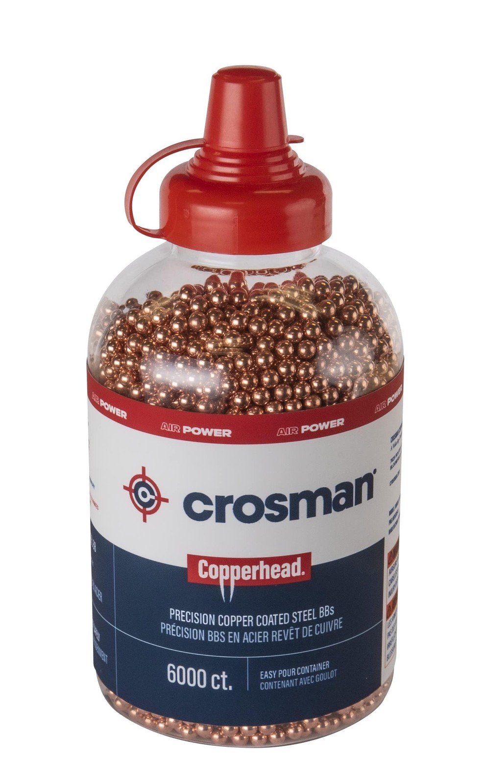 Crosman Copperhead 4.5mm Copper-Coated BBs (6000-count) 6000-count, Black