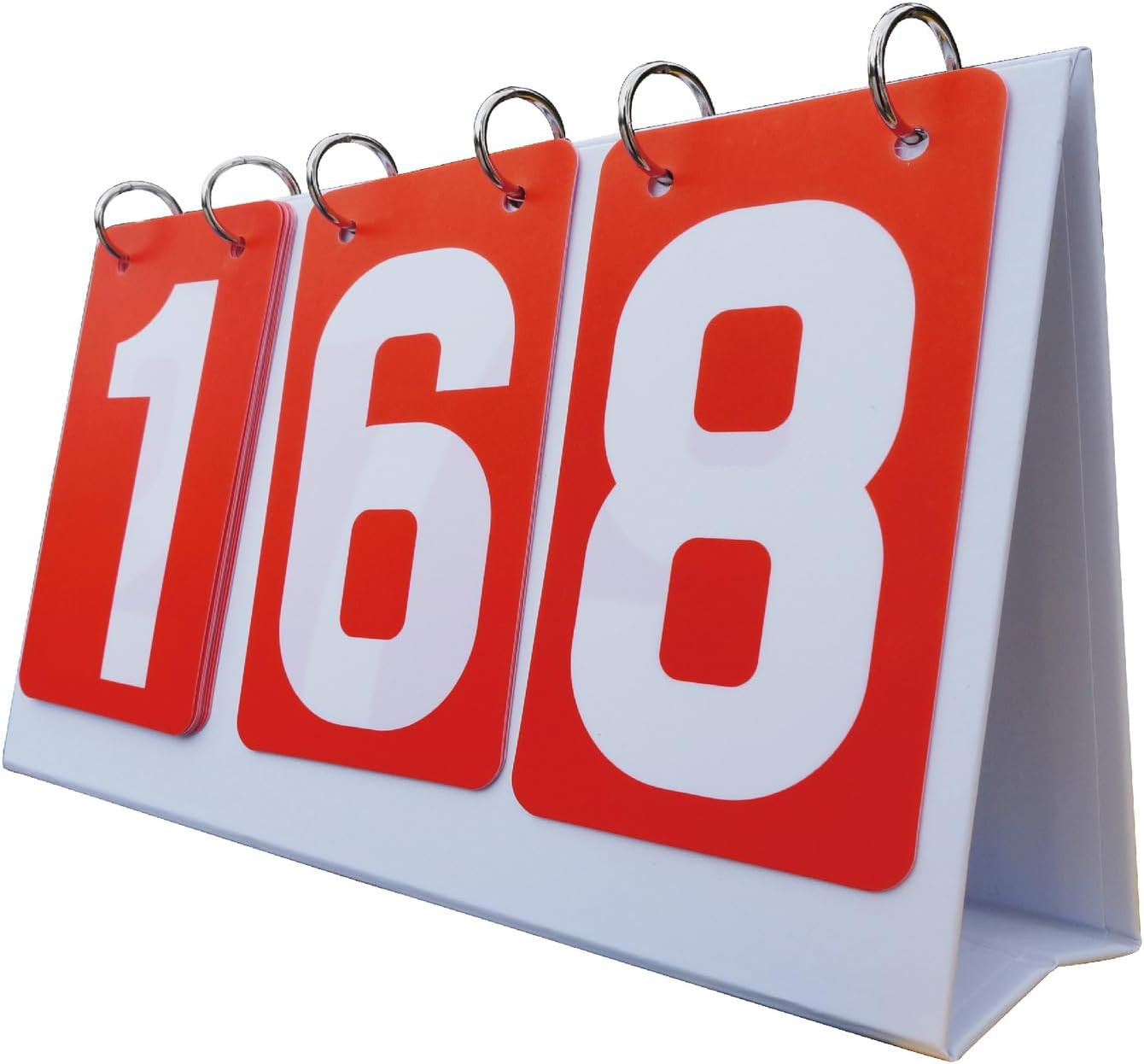 3 Digit Portable Table Top Scoreboard Flipper, Multi Sports Score Flip Scoreboar