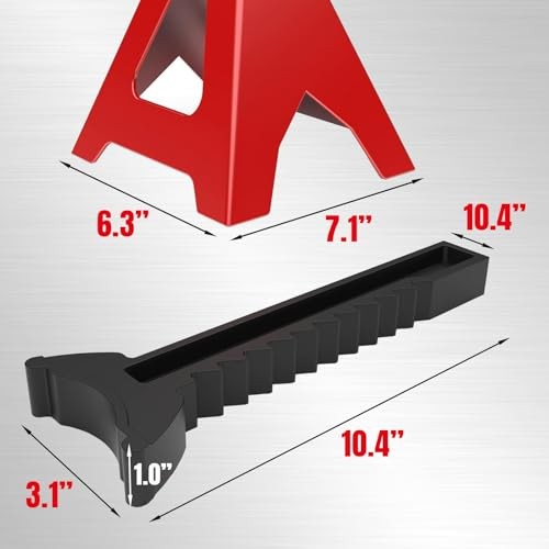 Torin Steel Jack Stands: 2 Ton (4,000 lb) Capacity, 1 2 ton Red Basic Style
