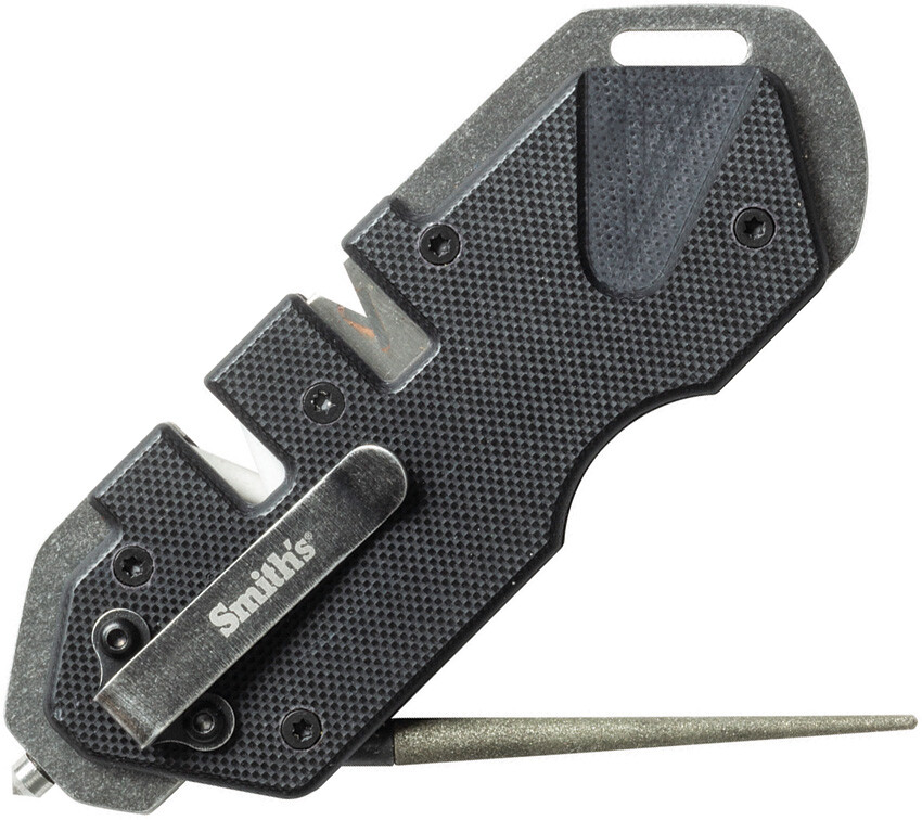 Smith's Sharpeners PP1 Black G10 Ceramic/Carbide Tactical Knife Sharpener 50979