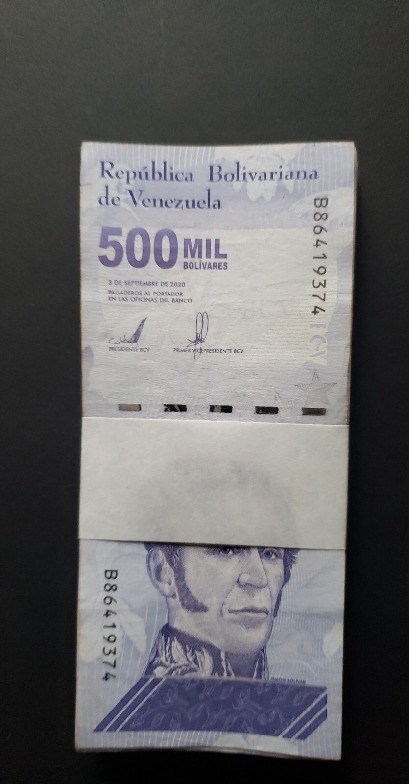 Venezuela 2020 ~ 500 Mil Bolivar CIRCULATED X 25 PCS Bundle USA SELLER