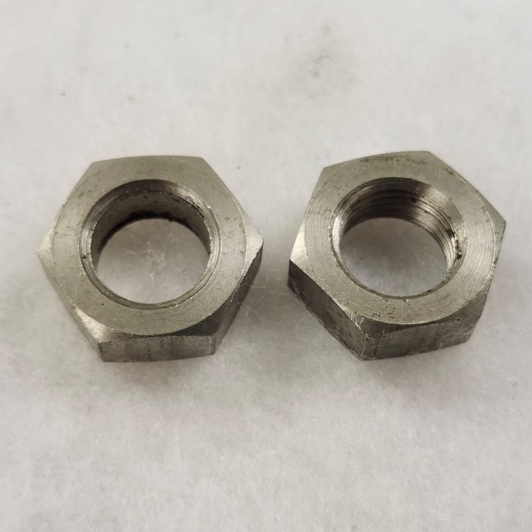 1/2-20 Left Hand Reverse Thread Hex Jam Nuts Stainless Steel USA Qty: 10