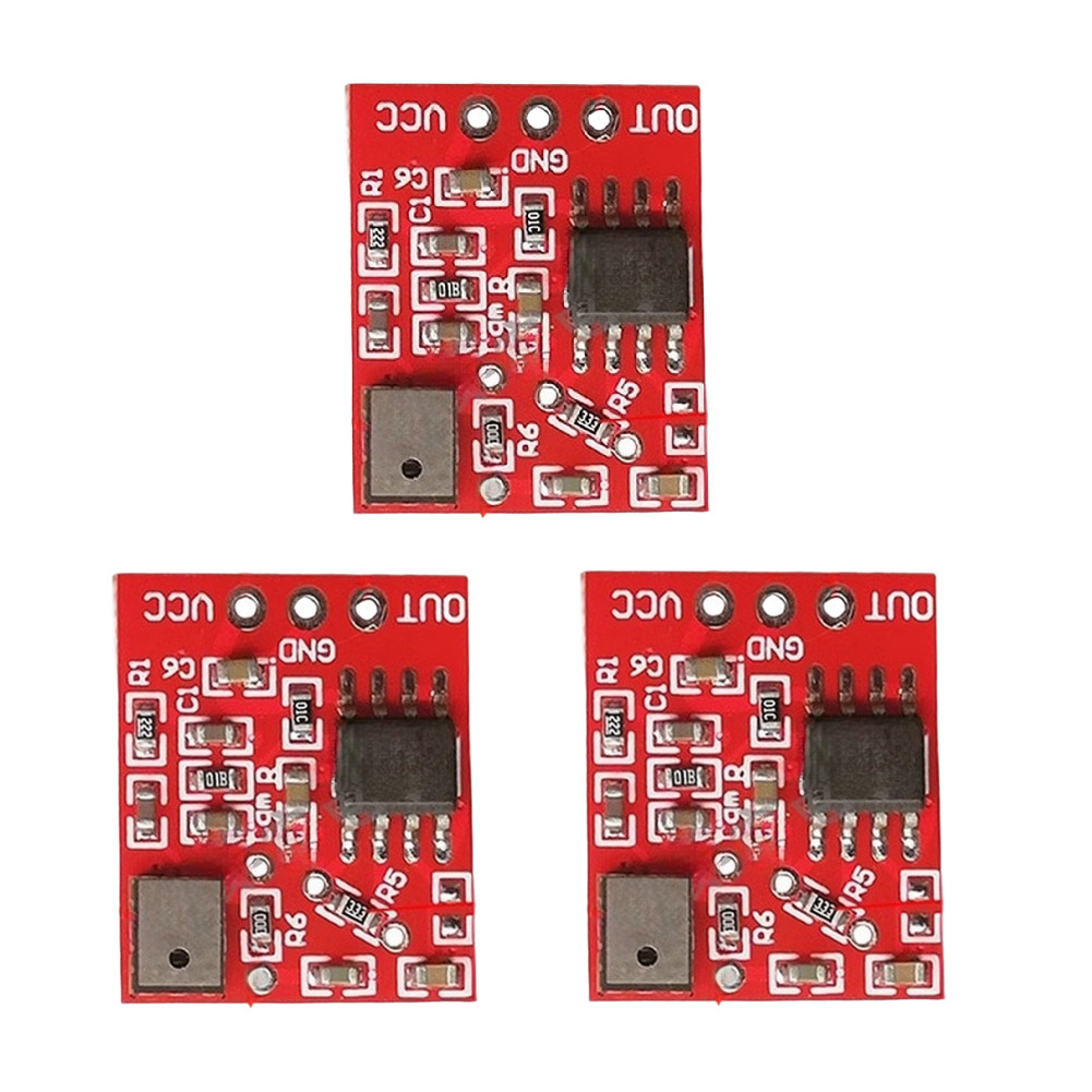 3PCS Silicon Electret Microphone with Preamp Circuit for 3v 5V DC Power Input