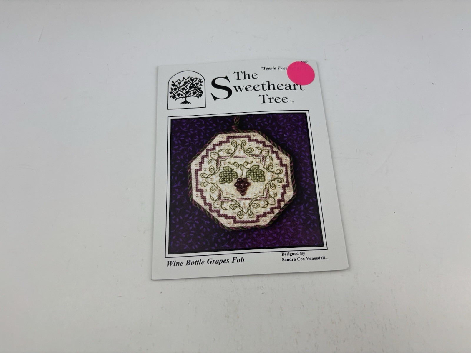 Sweetheart Tree Teenie Tweenie Wine Bottle Grapes Cross Stitch Pattern Charm 9S