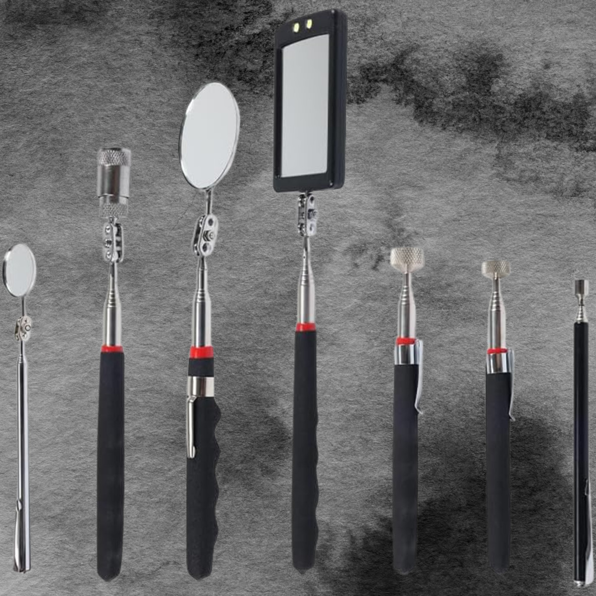 7pcs Magnet Pickup Tool Stick Telescoping Include 8 lb Grabber Extend