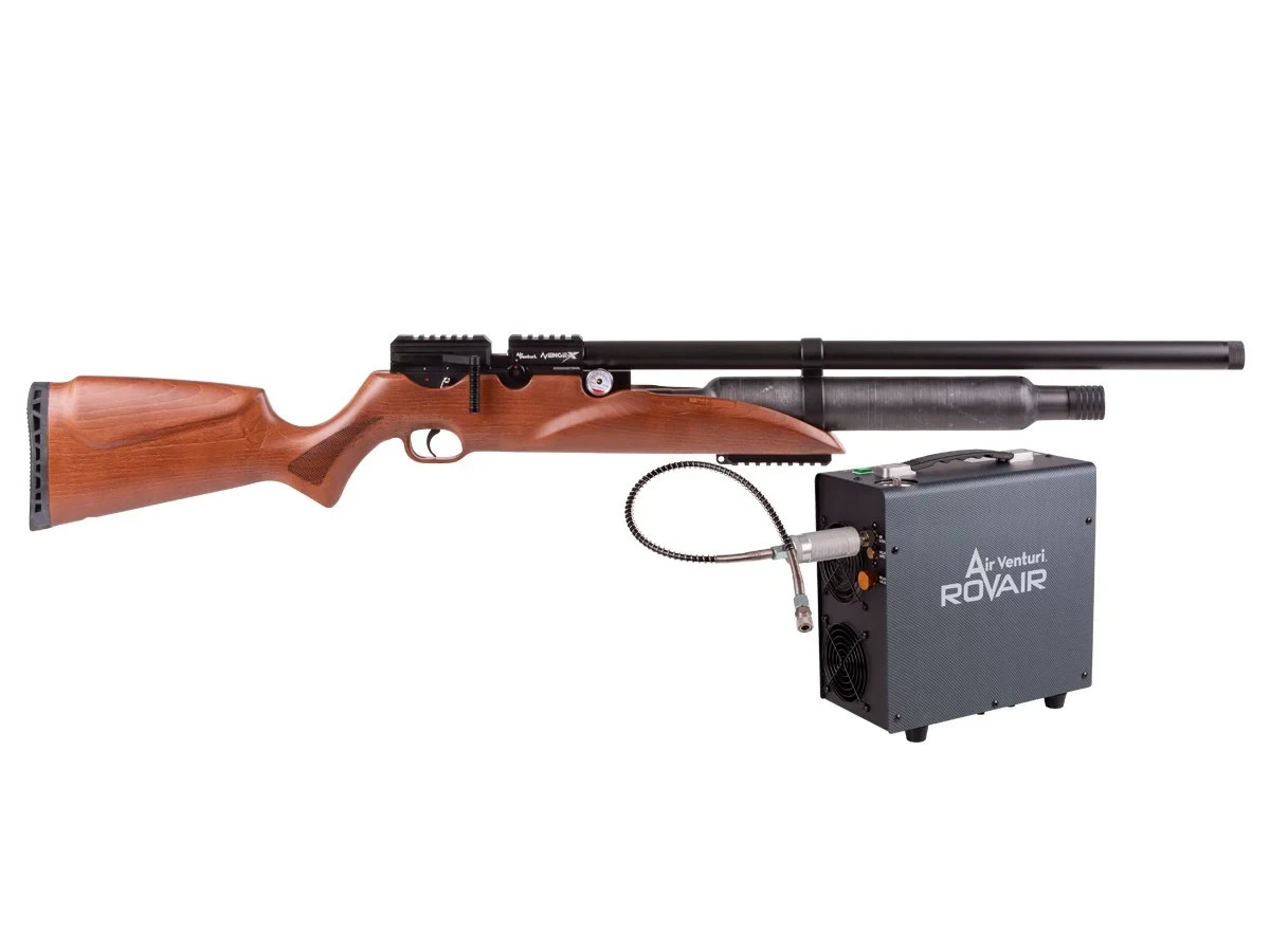 (NEW) Air Venturi Avenge-X Classic, Wood Stock, 0.22", 400cc with RovAir Combo