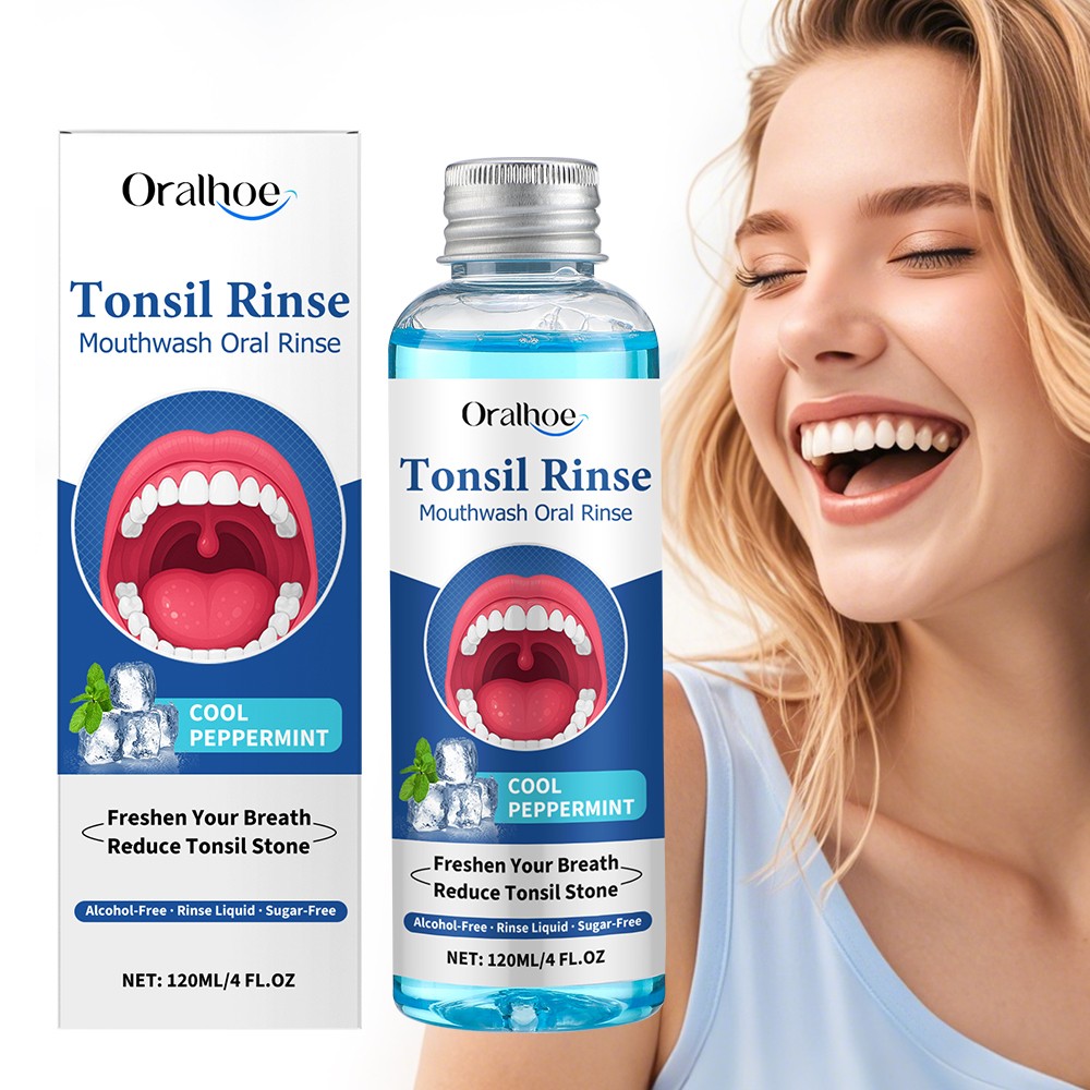 Tonsil Stone Remover Mouthwash Oral Rinse Eliminate Bad Breath & Freshen Breath