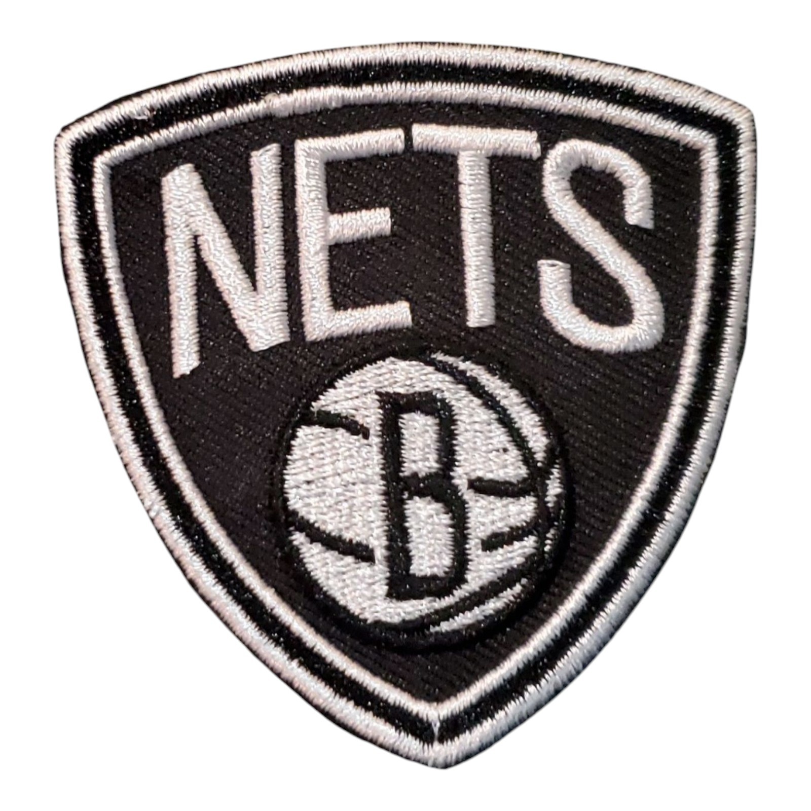 Brooklyn Nets Patch. Vintage Style Logo. Embroidered.  Iron On.  2.5"x2.5"