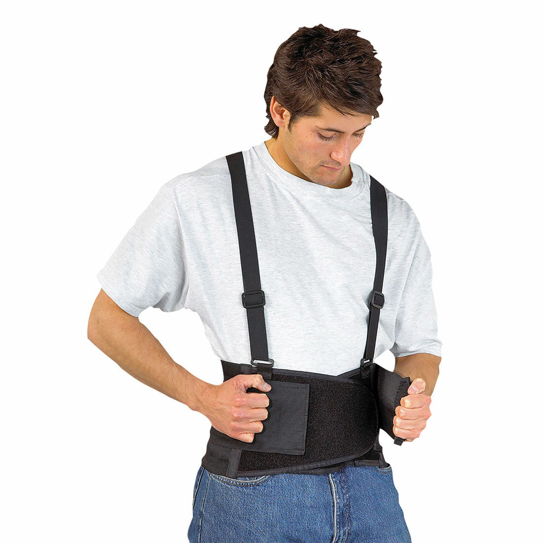 Portwest PW80 8" Adjustable Secure Safety Work Heavy Lifting Back Support Belt