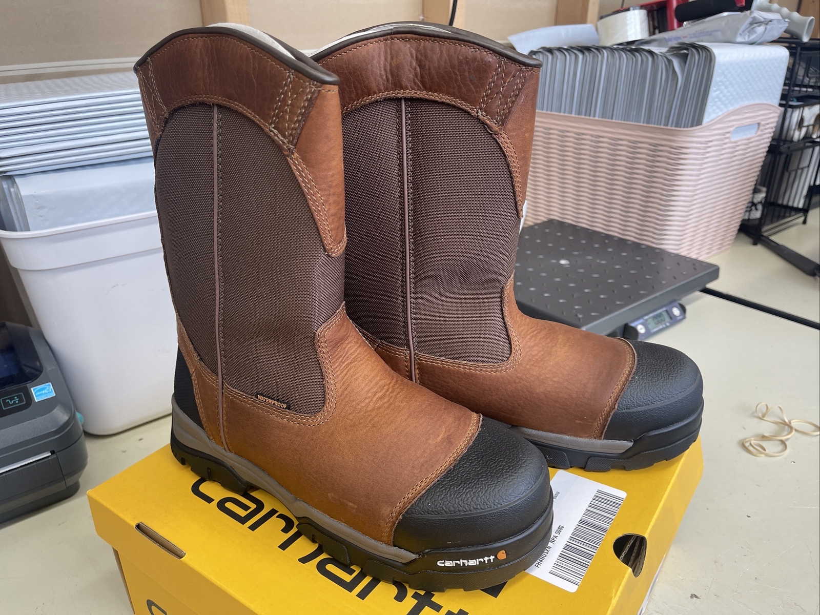 PICK SIZE - Carhartt CME1355 Men's Ground Force Waterproof Wellington Work Boots
