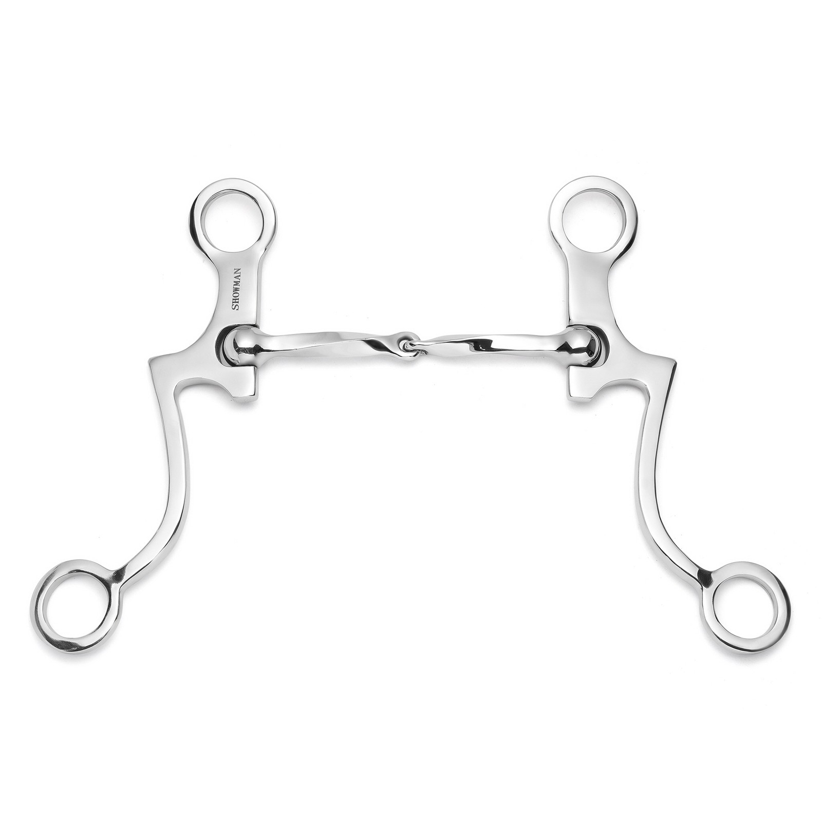 Showman Seven Shank Bit w/ Slow Twist Snaffle