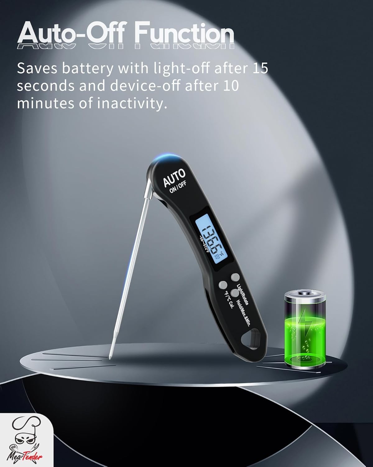 Digital Meat Thermometer Instant Read with Backlight for Cooking and Grilling