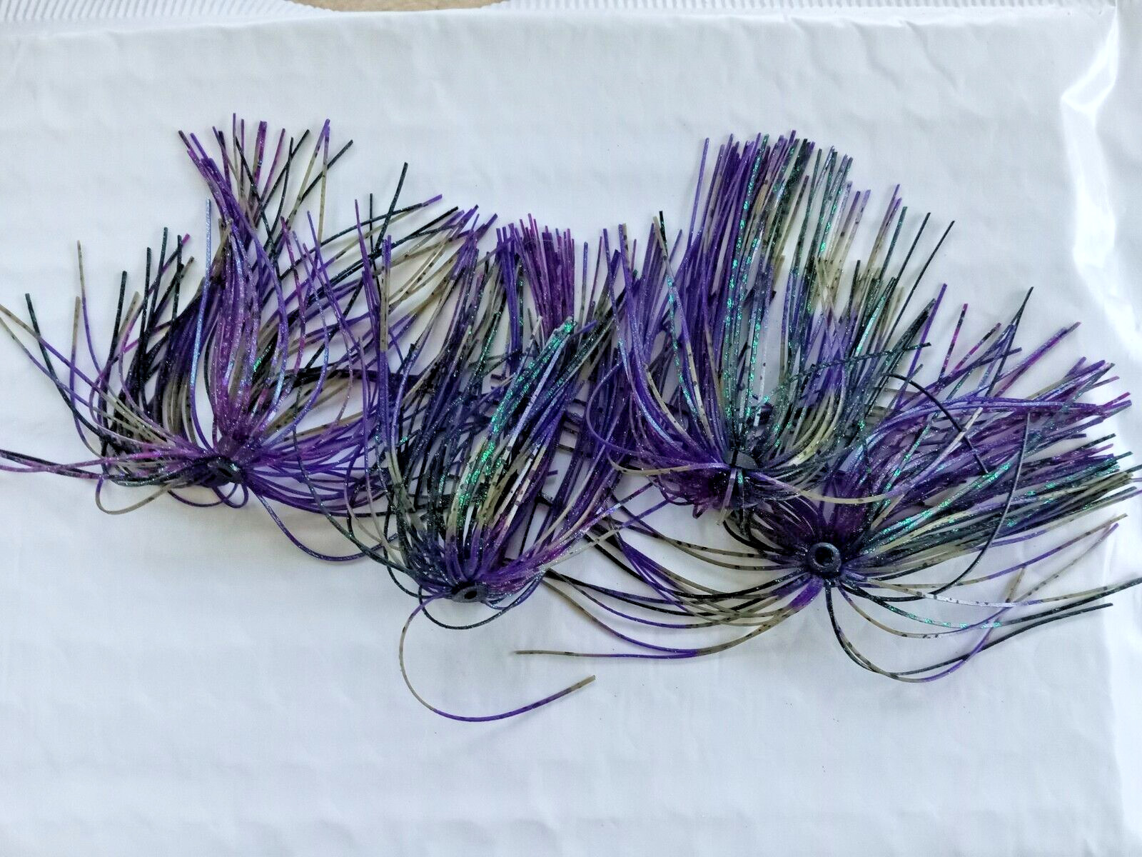 NEW!  10 JUNE BUG HOLE IN ONE SKIRTS FOR BUZZ BAITS, SPINNERBAITS, OR JIGS