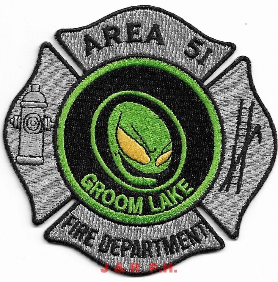 AREA - 51 / Groom Lake Fire Dept., Nevada (4" x 4" size) fire patch