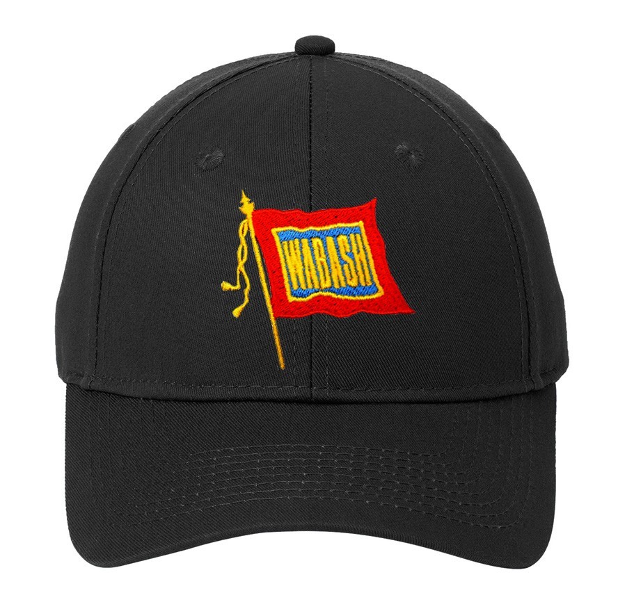 Wabash Railroad Embroidered Twill adjustable Black Logo Hat [hat55] Black