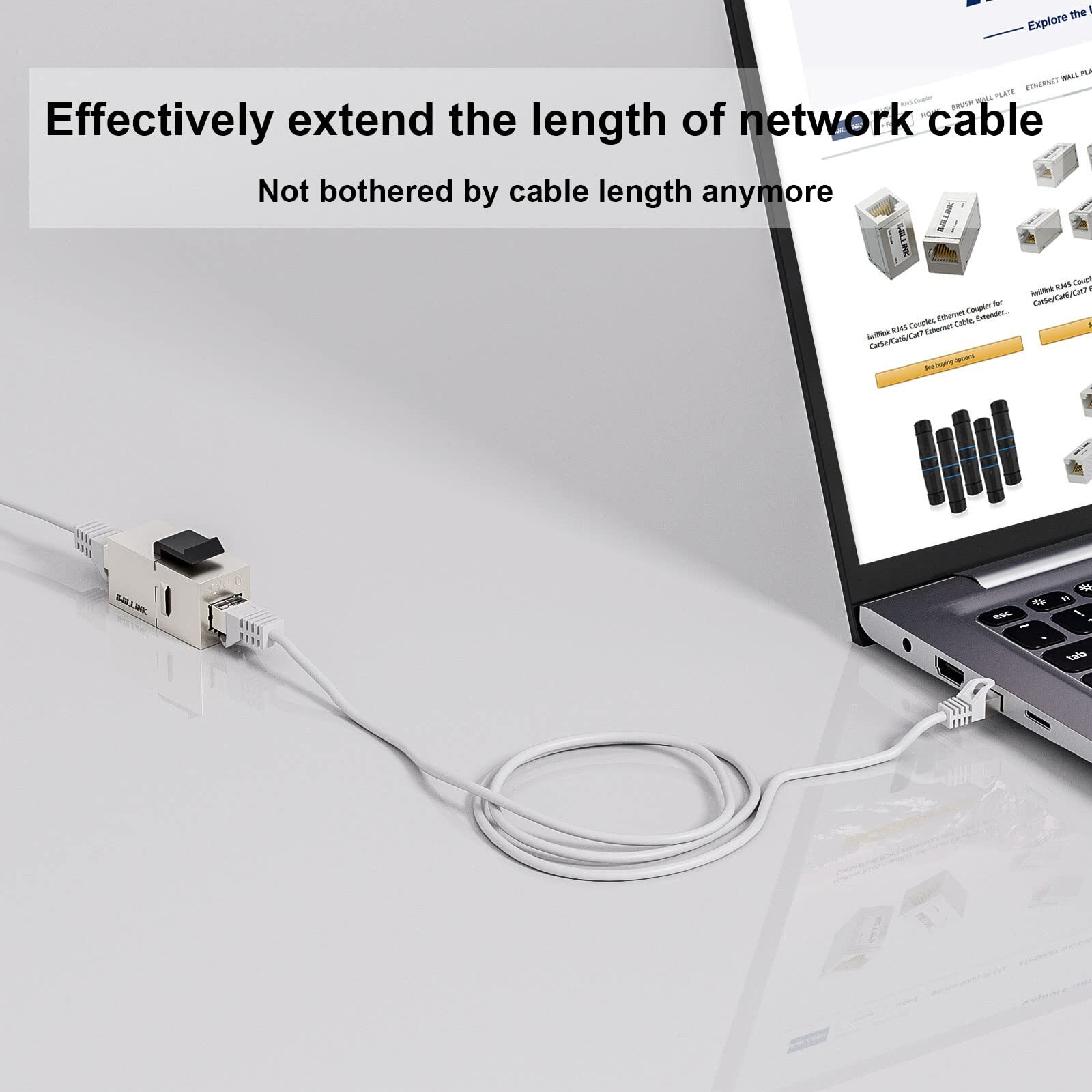 Cat6 Coupler RJ45 Cat6 Shielded Coupler 25-Pack Ethernet Coupler Female to Fe...