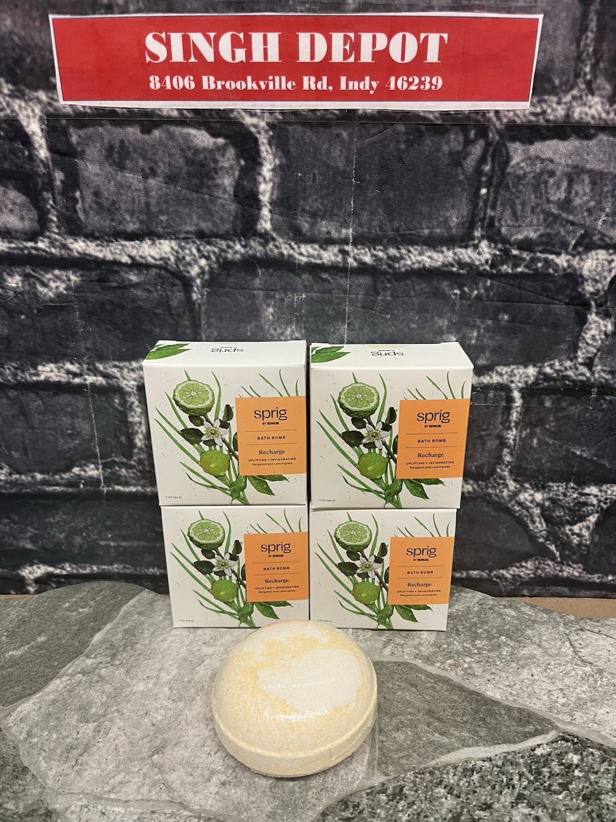 Sprig By Kohler 4PCK  Bath Bomb - Recharge 5oz