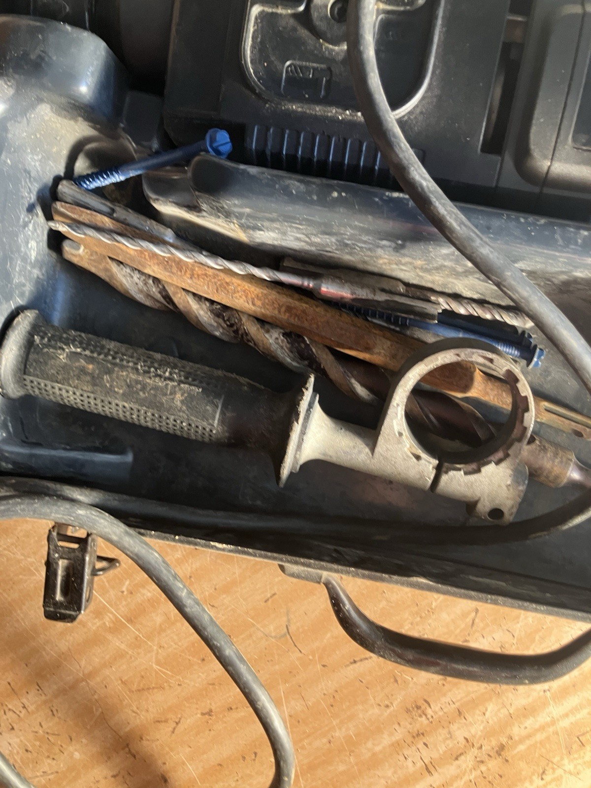 Electric Hammer Drill with Case and Accessories