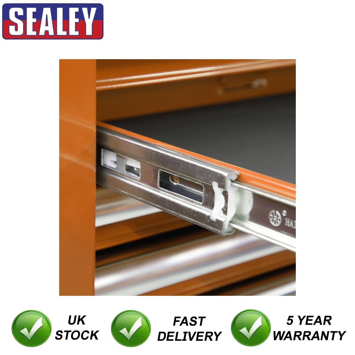 Sealey Superline PRO� Mid-Box Tool Chest 2 Drawer Orange AP26029TO