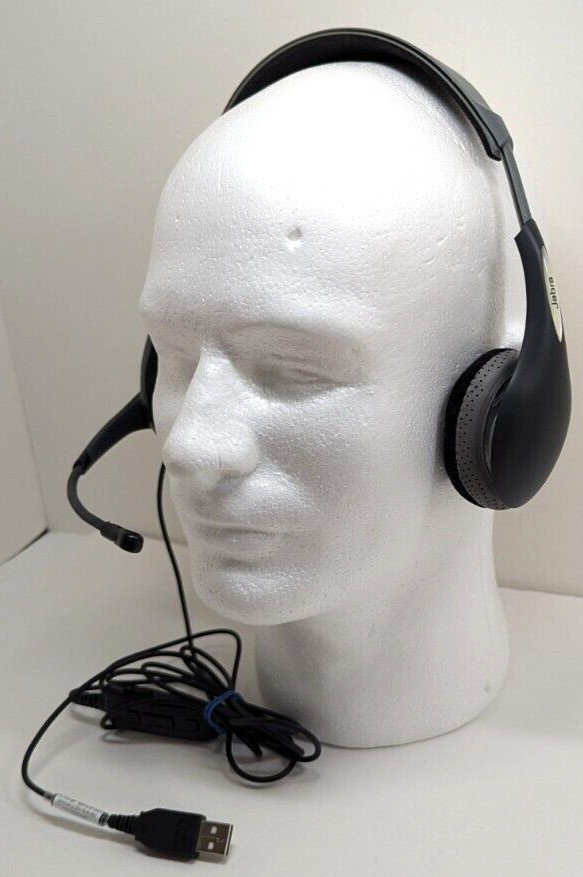 Jabra UC Voice 150 Duo Headset Microphone HSC010  (Tested, Working) Wired USB
