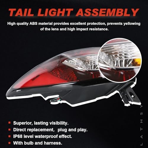 Tail Light Compatible With 2013-2017 Chevy Traverse Rear Left Driver Side Outer