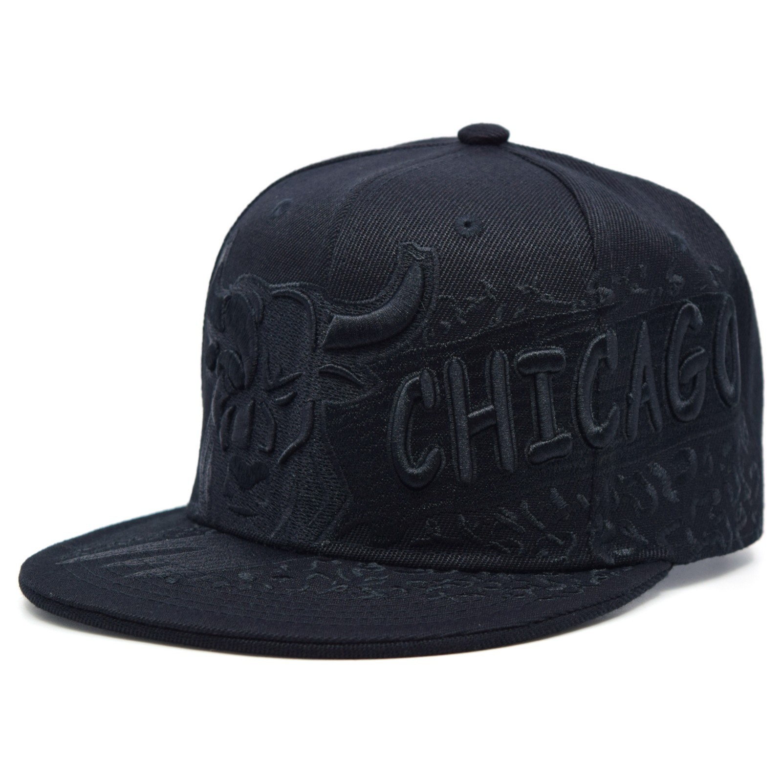 Chicago New City Rage Angry BullHead Adjustable Embroidery Snapback Hat Cap