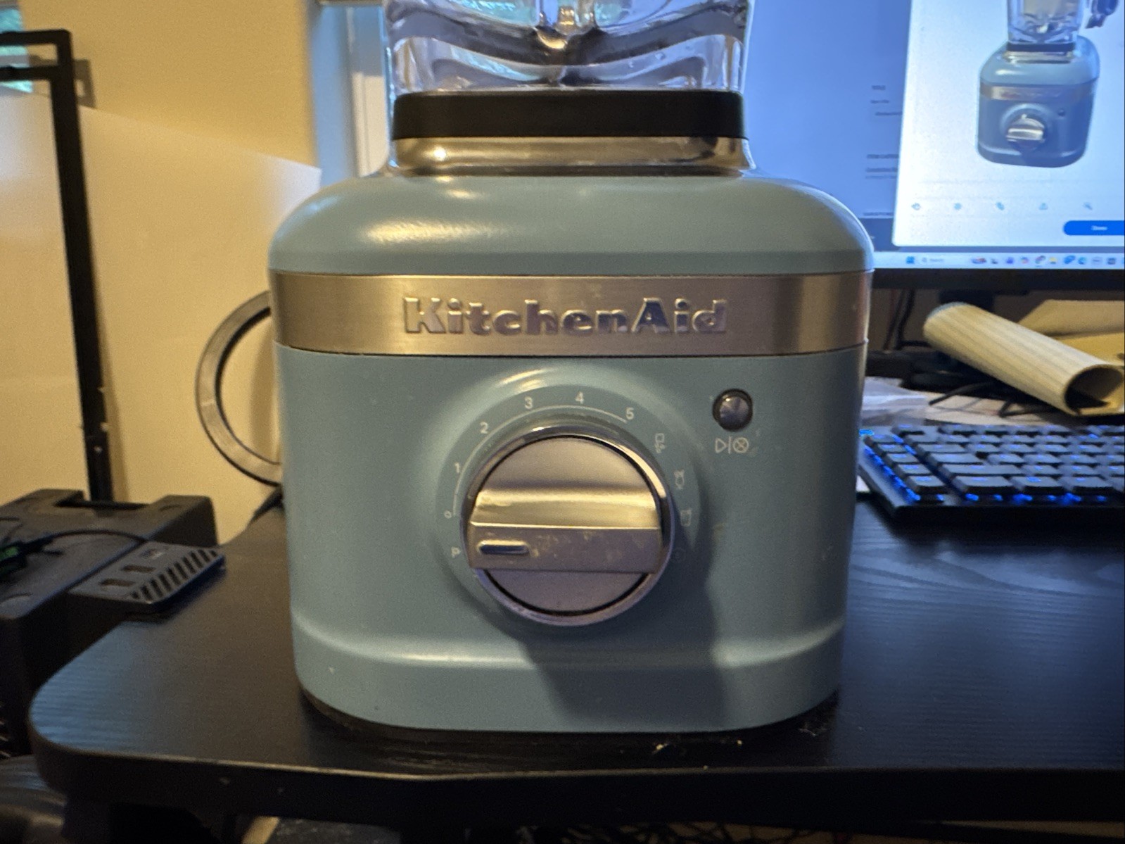 KitchenAid K400 Variable Speed Blender with Tamper - Blue Velvet