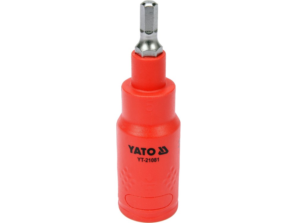 Yato Socket Set Fully Insulated HEX 5X75mm 3/8" VDE 1000V YT-21081
