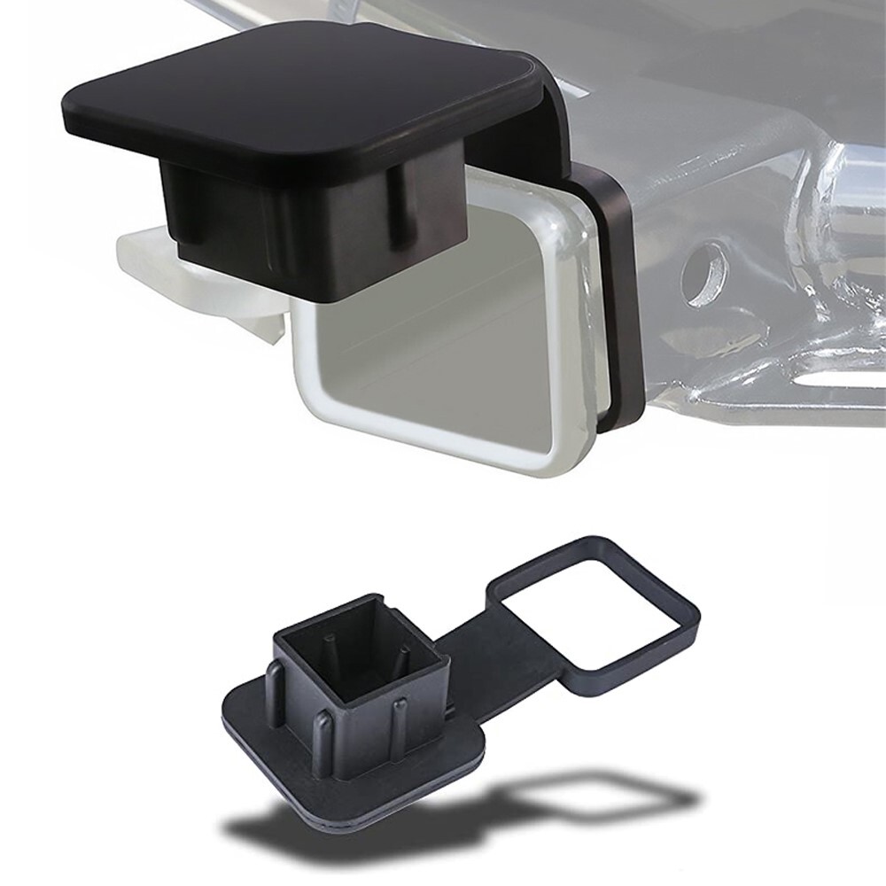 Fit Jeep 2" Hitch Cover Rubber Tow Trailer Receiver Tube Plug Cap 4-Way Insert