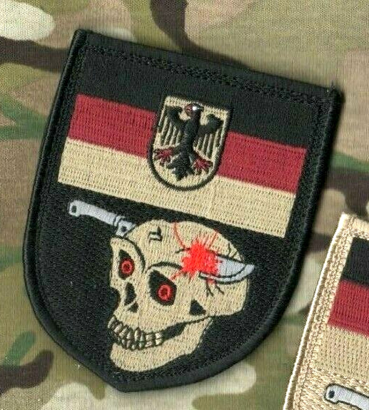 German SOFCOM Kommando Spezialkräfte KSK Bundeswehr vêlkrö Patch: DAGGER SKULL