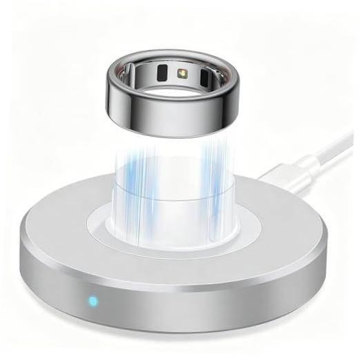 Charger Compatible with Aura-Smart Ring Gen 4-Size 8, Fast Charging Dock Size8