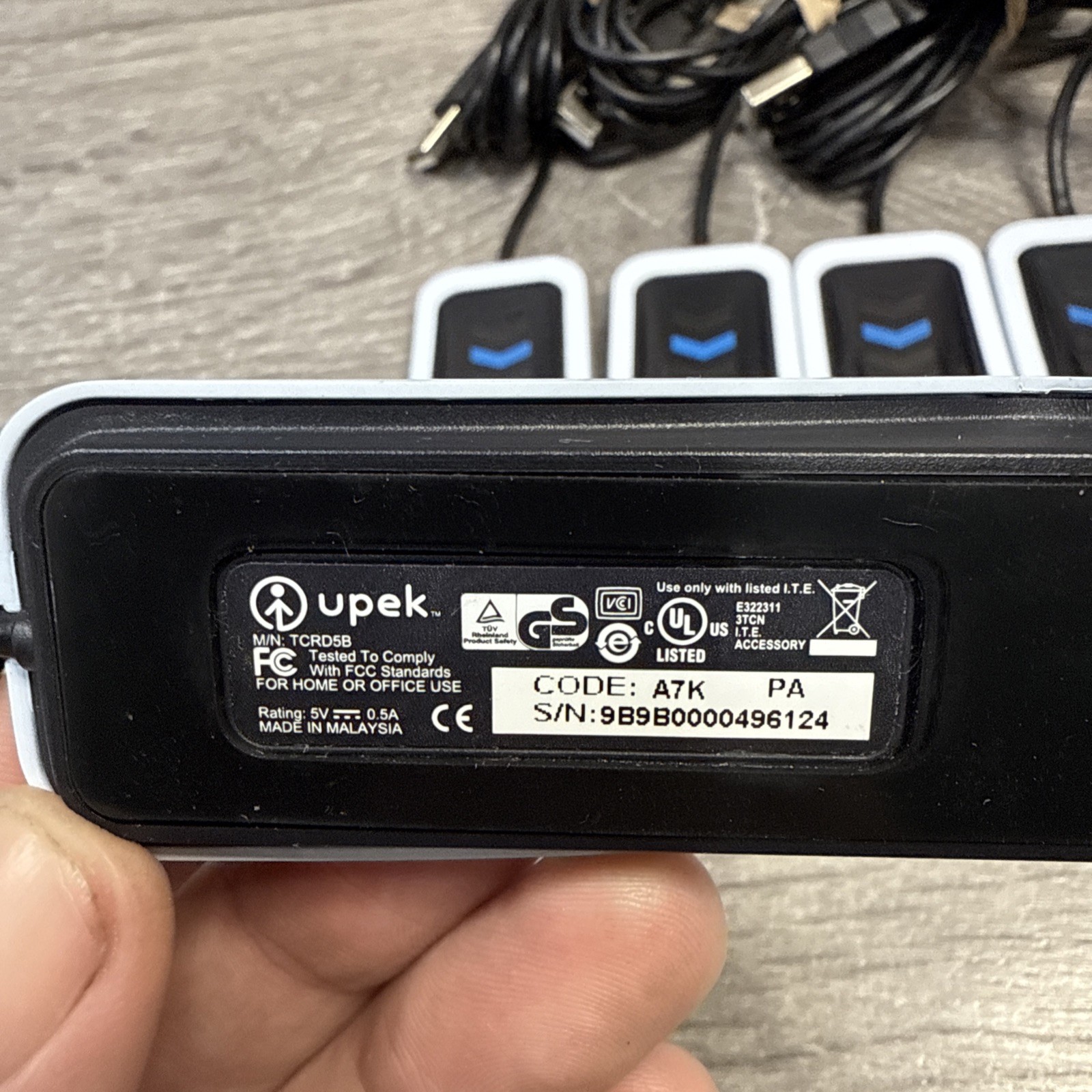 Upek Eikon Solo TCRG5B Fingerprint Scanner Reader (NO SOFTWARE) Bundle Lot