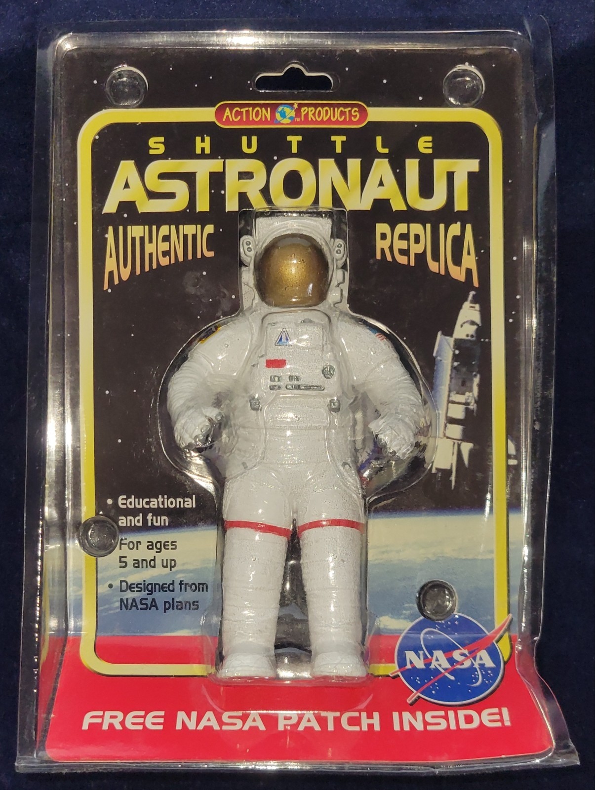 1997 Action Products Shuttle Astronaut Authentic Replica Figure w/NASA Patch