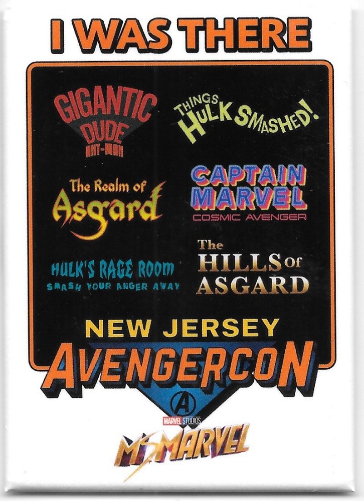 Ms Marvel TV Series I Was There New Jersey Avengercon Refrigerator Magnet NEW