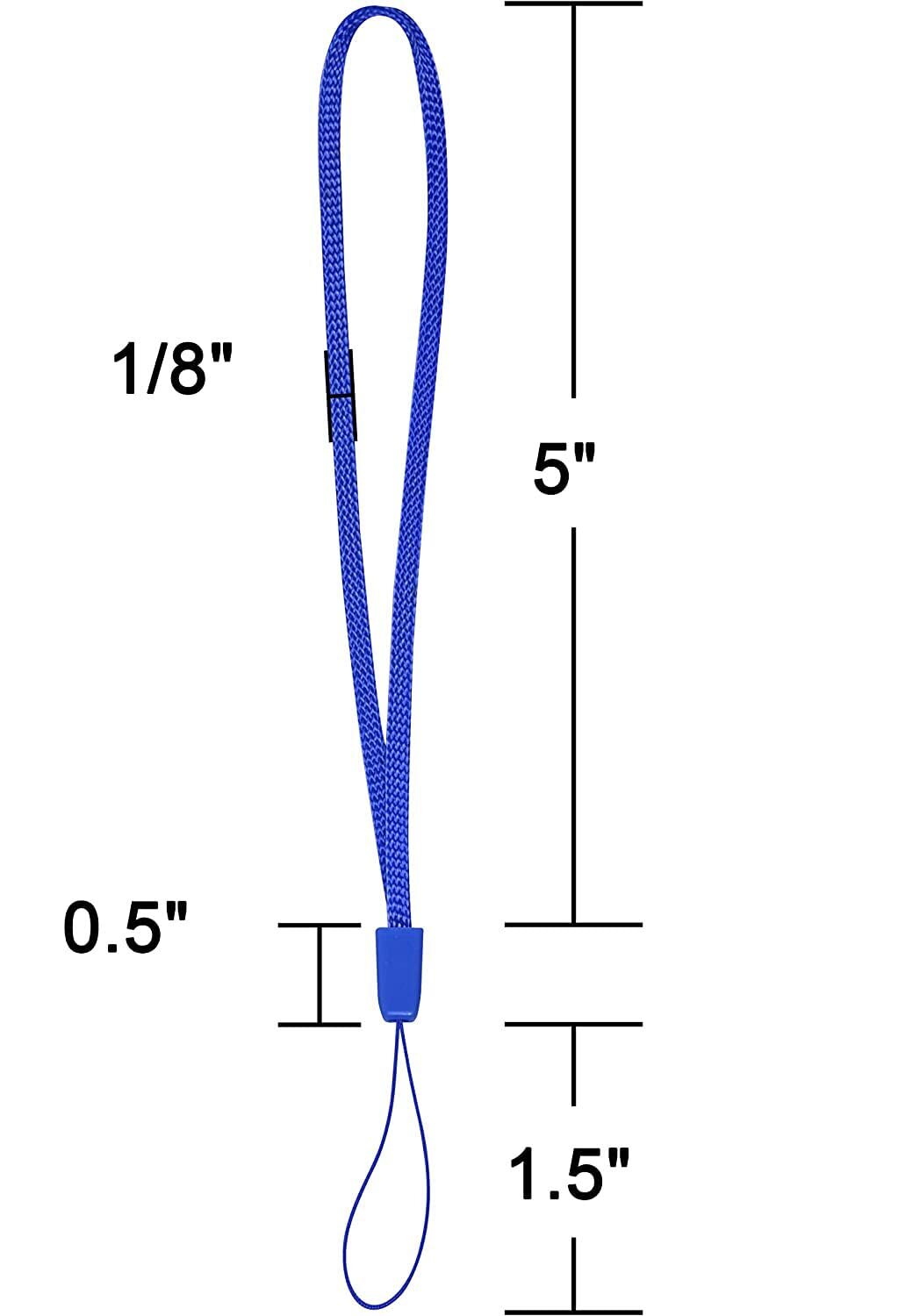 80 Pack 7 Inch Wrist Lanyard Strap String for USB Flash Drives Keys Keychains