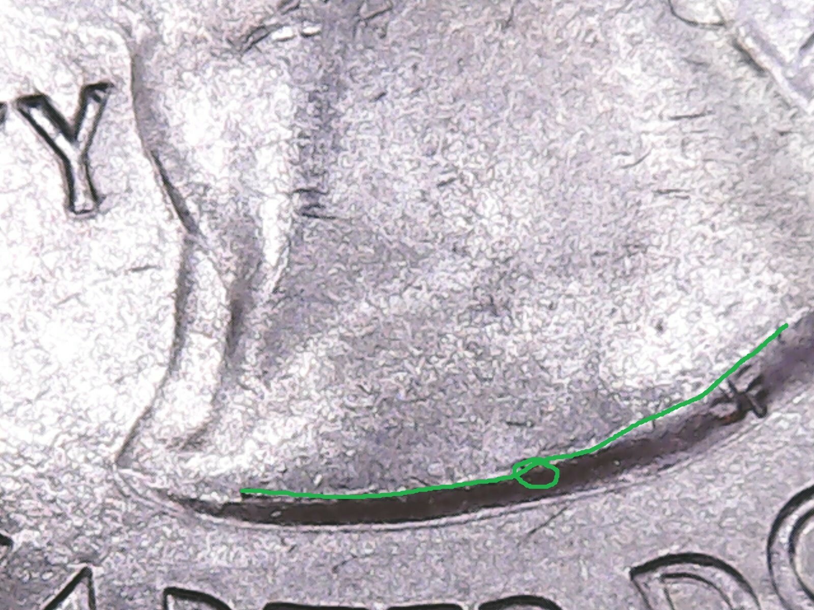2019 P Lowell ATB Quarter with Die Chips and Die Cracks Mint Error.