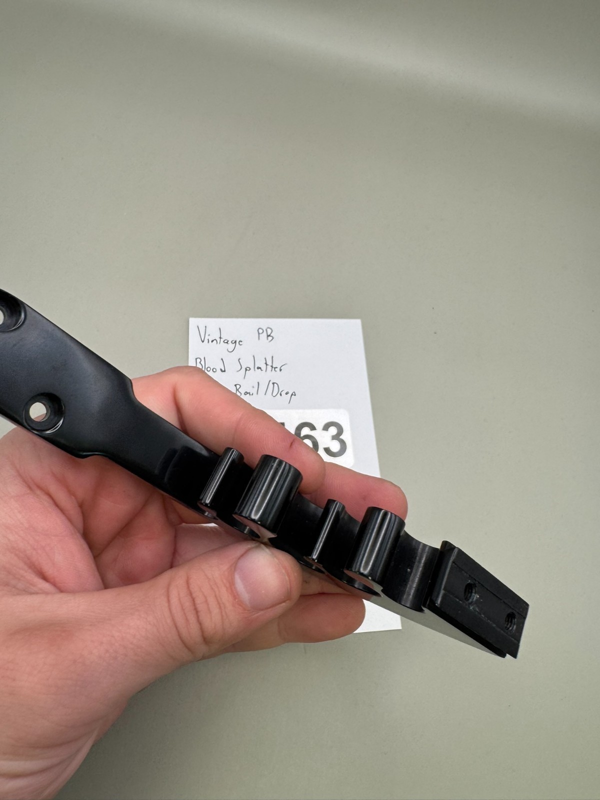Vintage PB Blood Splatter ASA Rail/Drop-Black