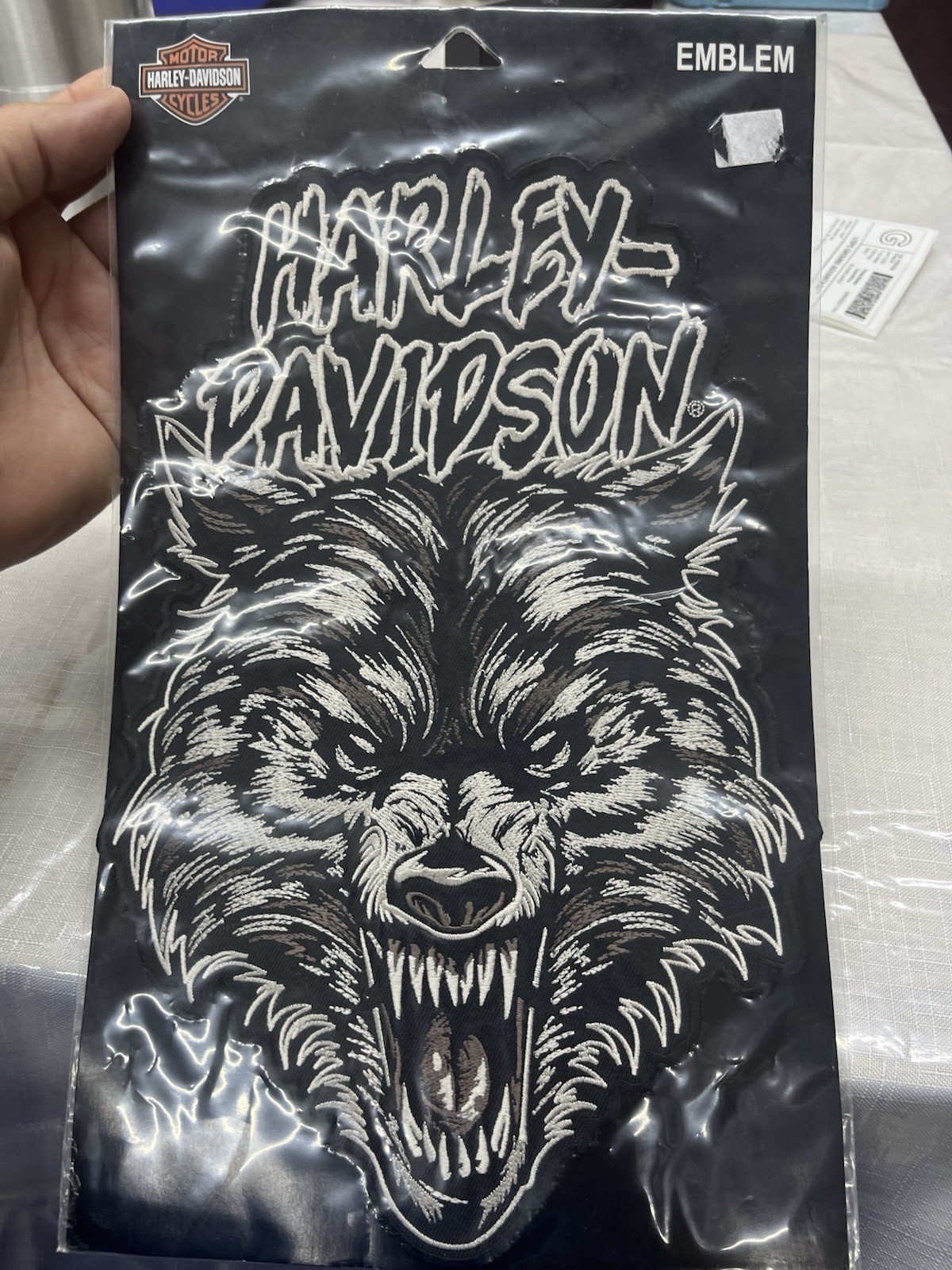 Harley Davidson Lone Wolf   XL Patch / Emblem SEW ON NIP RARE  (10-1528)